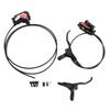 Hydraulic Disc Brake Set Aluminum 4 Pistons Front and Rear Hydraulic Disc Brake Caliper with Lever