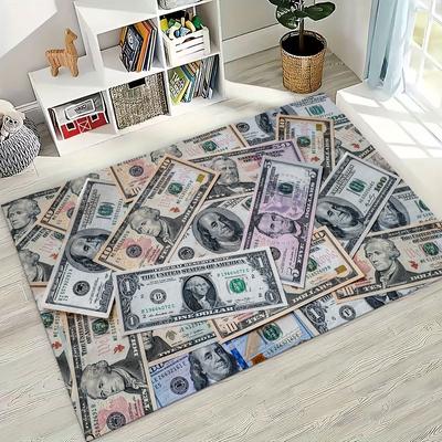3D Коврик с рисунком «Личность Деньги USD Евро БОГАТЫЙ» для Спальни Гостиной Дивана Дома, Большой Детский Нескользящий Напольный Коврик