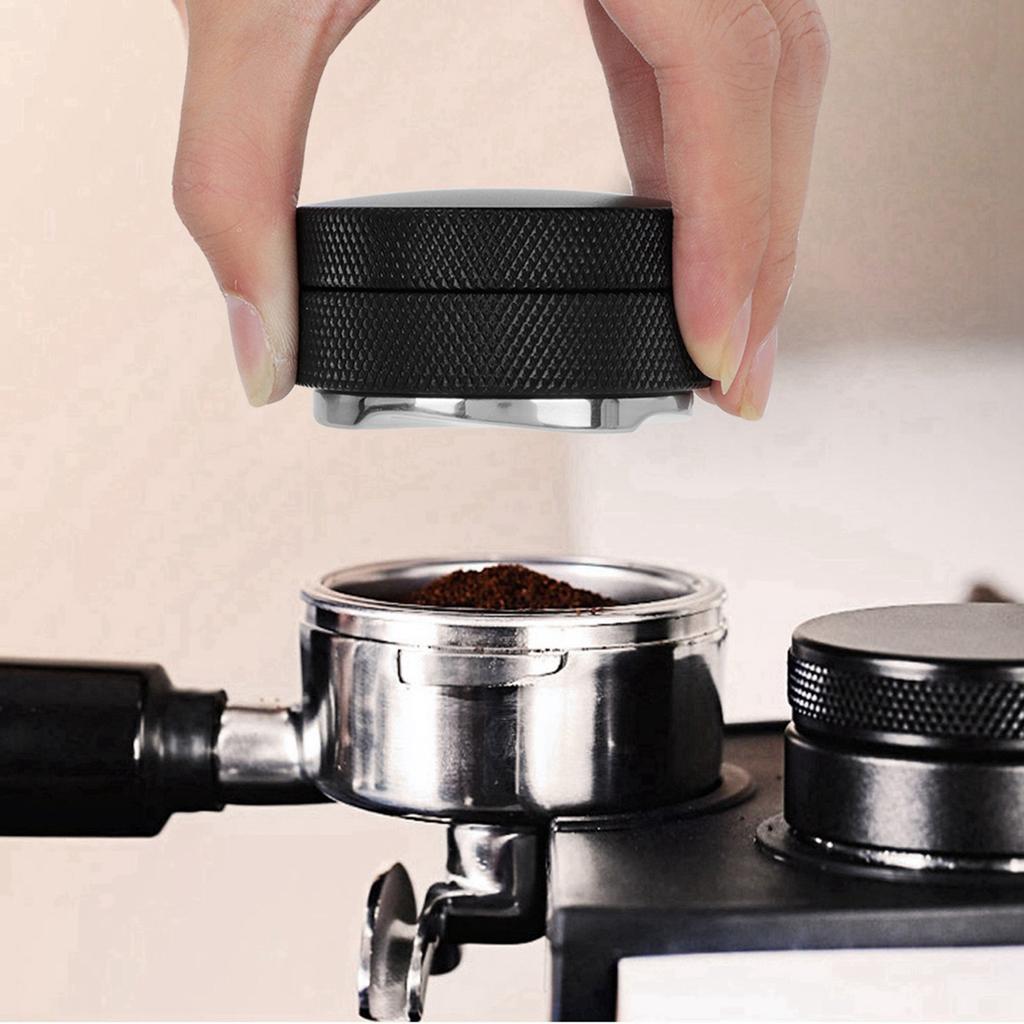 58mm Coffee Tamper 58mm Non‑Slip Stainless Steel Coffee Tamper Press Tool for Commercial Use Coffee Tamper Coffee Accessories