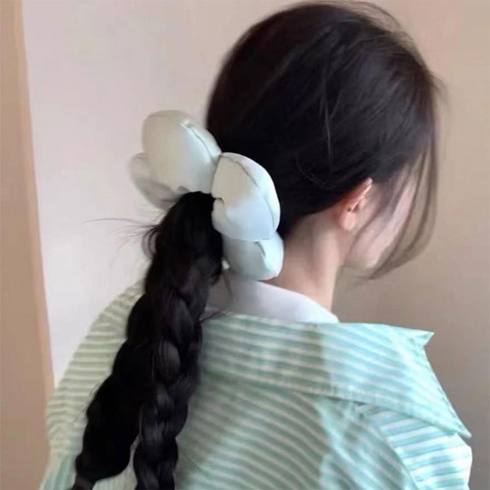 Губка Цветок Сатиновые Резинки для Волос Большие Резинки для Волос Очаровательные Держатели для Хвоста для Женщин