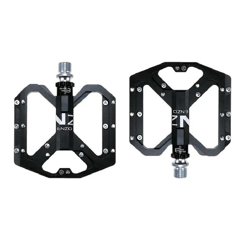 ENZO Flat Foot Ultralight Mountain Bike Pedals MTB CNC Aluminum Alloy Sealed 3 Bearing Anti-slip Bicycle Pedals Bicycle Parts