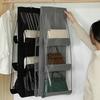 1Pcs Waterproof Hanging Handbag Organizer 6 Pockets Clear Sundry Bag  For Wardrobe Closet