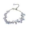 Elegant Vintage Crystal Grape Tear Bracelet with Sparkling Fringe Unique Design Fashion Jewelry for Women