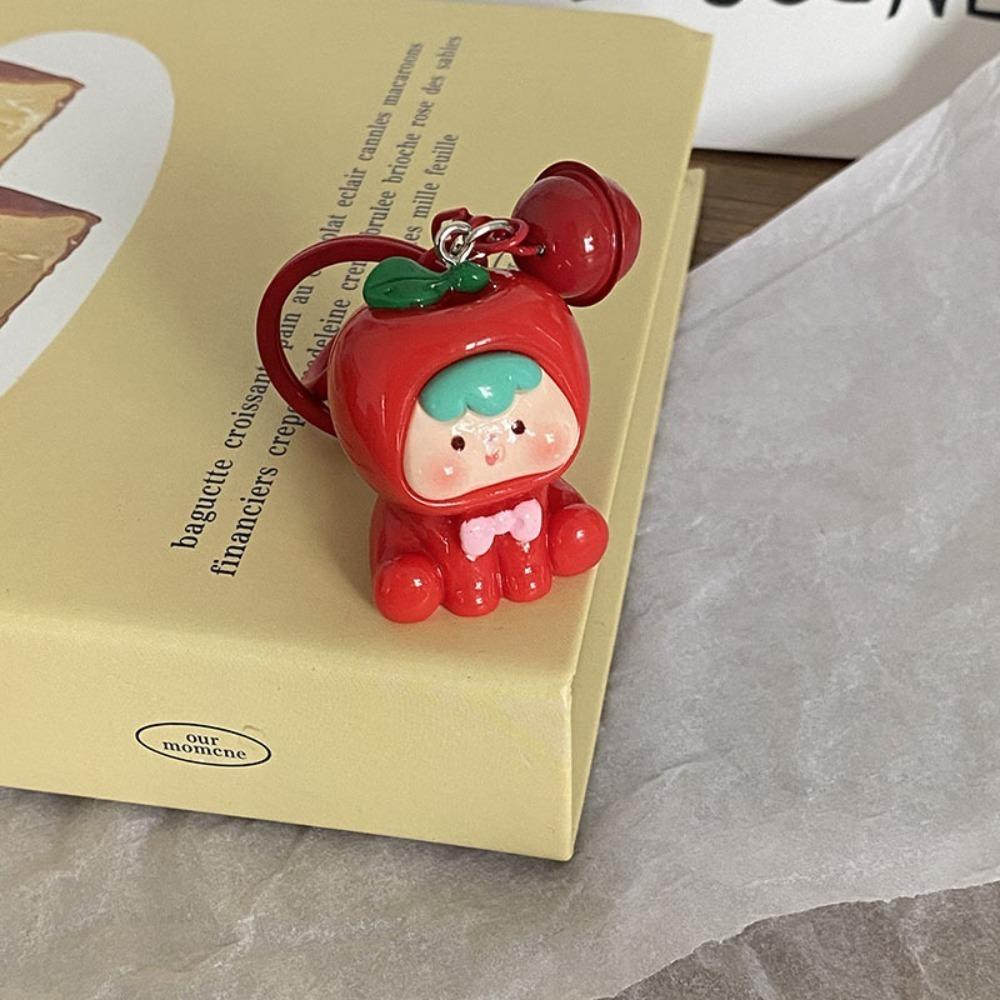 New Night Glow Bell keychain Cute Candy Color Pendant Bag Pendant Creative Backpack Hange Gift Pendant