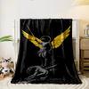 Angel Winged Warrior Dragon Print Blanket  Printed Blanket for Living Room Bed Couch lunch break Soft Cozy Blanket for Friend's festival Gift