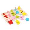 Number Wooden And Shape Matching Board Children Puzzle Toy For Early Education