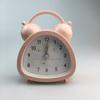 Маленький будильник конфетного цвета, простой стиль, прикроватные часы, будильник BB, маленький циферблат с ромашкой
