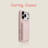 Для iPhone 17 16 15 14 13 12 11 Чехол Румяно-розовый Белый Кошелек MagSafe Жидкий силикон Противоударный Защита камеры