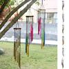 Wind Chime Exquisite Eye-catching Crisp Sound Decorative 12 Aluminum Tubes Hanging Ornament Home Decor