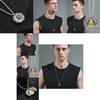 Retro Punk Style Sunflower Totem Necklace For Men Women Hip Hop Jewelry Accessory