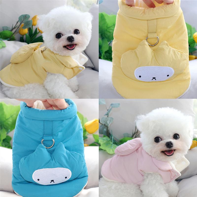 Winter dog cotton coat tractionable Teddy Bichon Pomeranian Schnauzer Poodle Yorkshire terrier small dog pet clothes