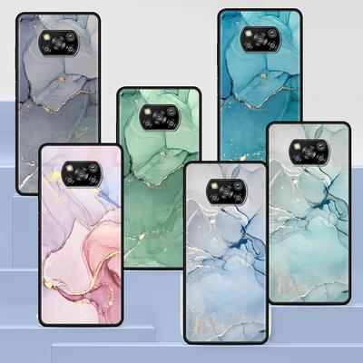 Гранитный мраморный роскошный чехол для Xiaomi Poco X3 NFC M3 M4 Pocophone F1 F3 Redmi Note 9s 9 8 10 Pro черный мягкий чехол для телефона Coque