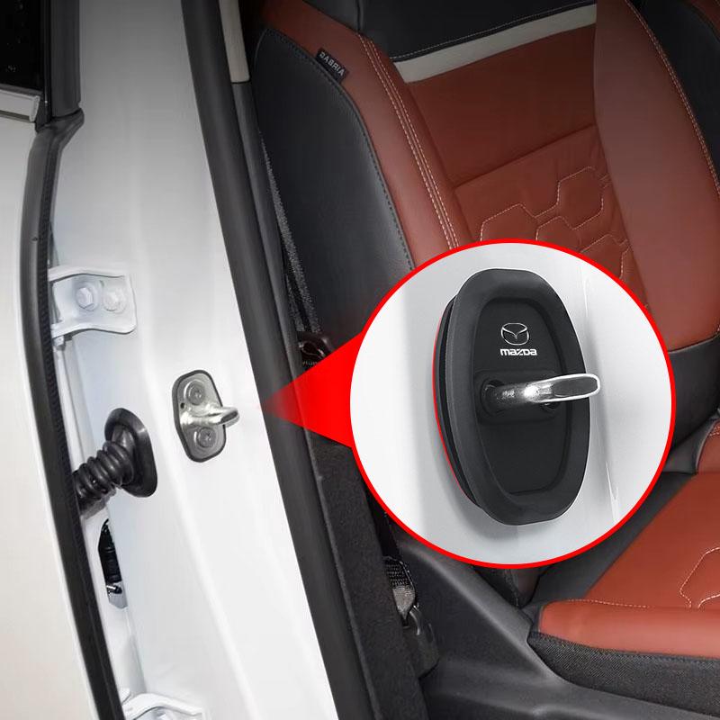 Для Mazda 2 3 4 5 6 7 8 ATENZA Axela 6 RX8 CX6 CX5 CX4 Alexa CX4 CX5 CX8 2 3 6 DJ BL BM GJ 4 шт. Накладки на стопор двери автомобиля Защитные накладки на замок двери