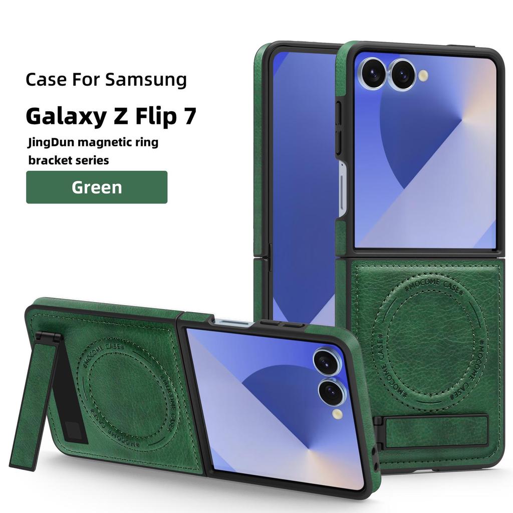 Чехол Samsung Z Flip7FE с магнитной подставкой Crystal Shield, защищенный от падений