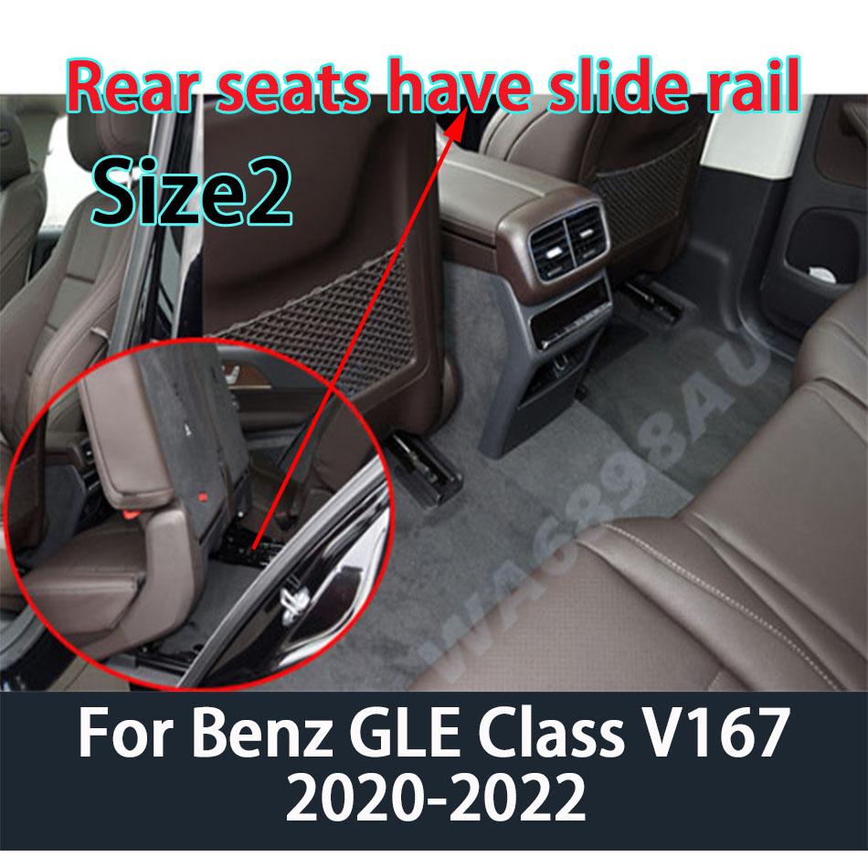 Custom Car Floor Mat for Mercedes Benz GLE SUV 5 Seat 2020-2025 2015-2019 Auto Interior Anti Dirty Leather Carpet