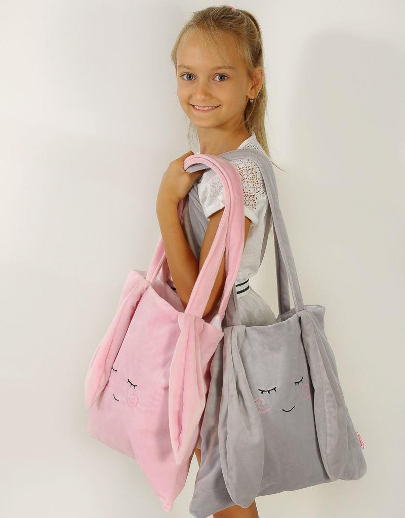 Children's shoulder bag HARRY with ears - white