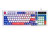 Проводная игровая клавиатура T-WOLF T13 - 98 клавиш, бесшумное механическое ощущение, подсветка, высококачественный дизайн.