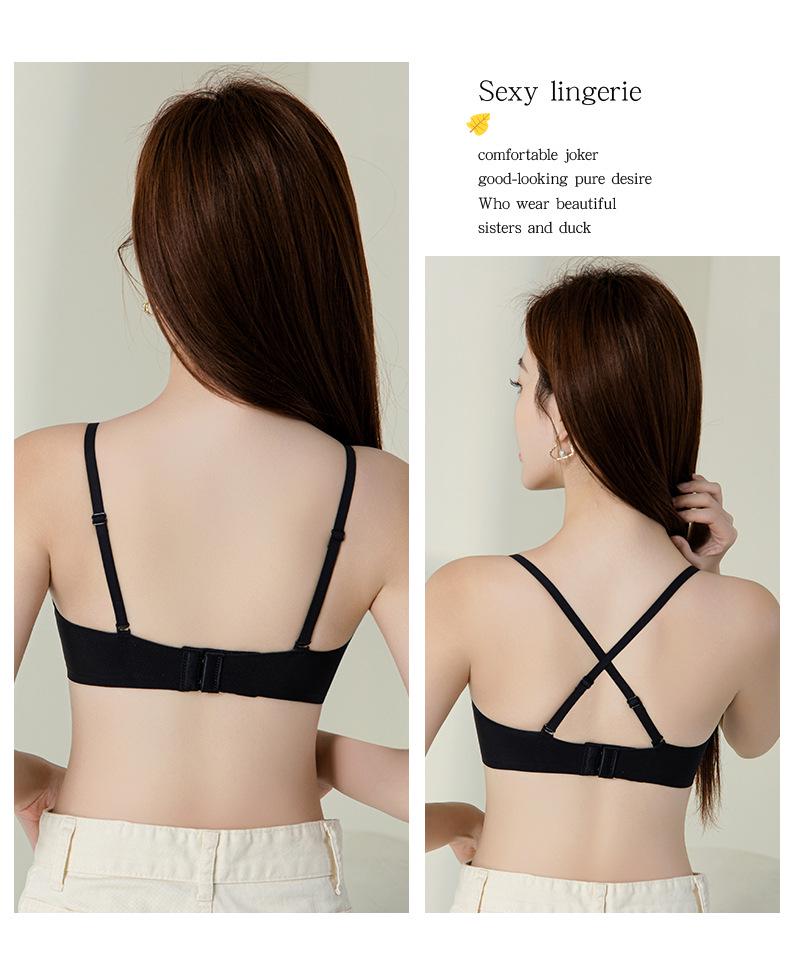 Women's Seamless Ultra-thin Wire-free Bra with Rabbit Ear Cups - Comfortable Large Chest Minimizer