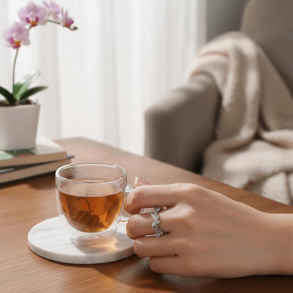 Dainty Jewelry Butterfly Rings Vintage Finger Rings New Fashion Zircon Rings Valentine‘s Day