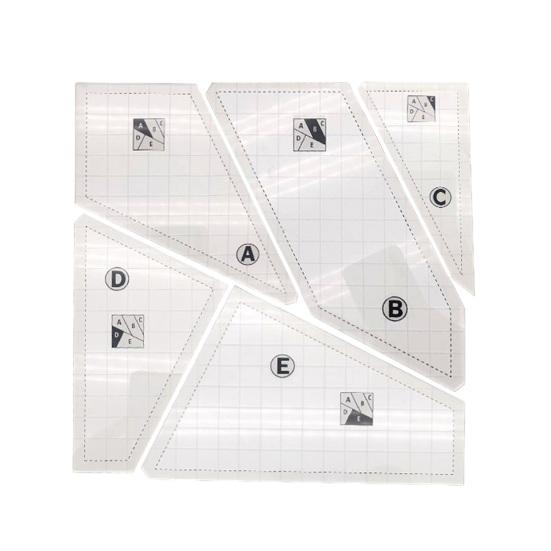 1 комплект линейки для лоскутного шитья, шаблон для резки, форма для резки для квилтинга, высокая точность, прозрачная печать, многоразовая неразрывная швейная линейка для пэчворка