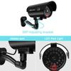 1PC Dummy Security Camera Watreproof Indoor Outdoor Fake CCTV Surveillance System, Red Flashing LED Lights, No Wiring Required