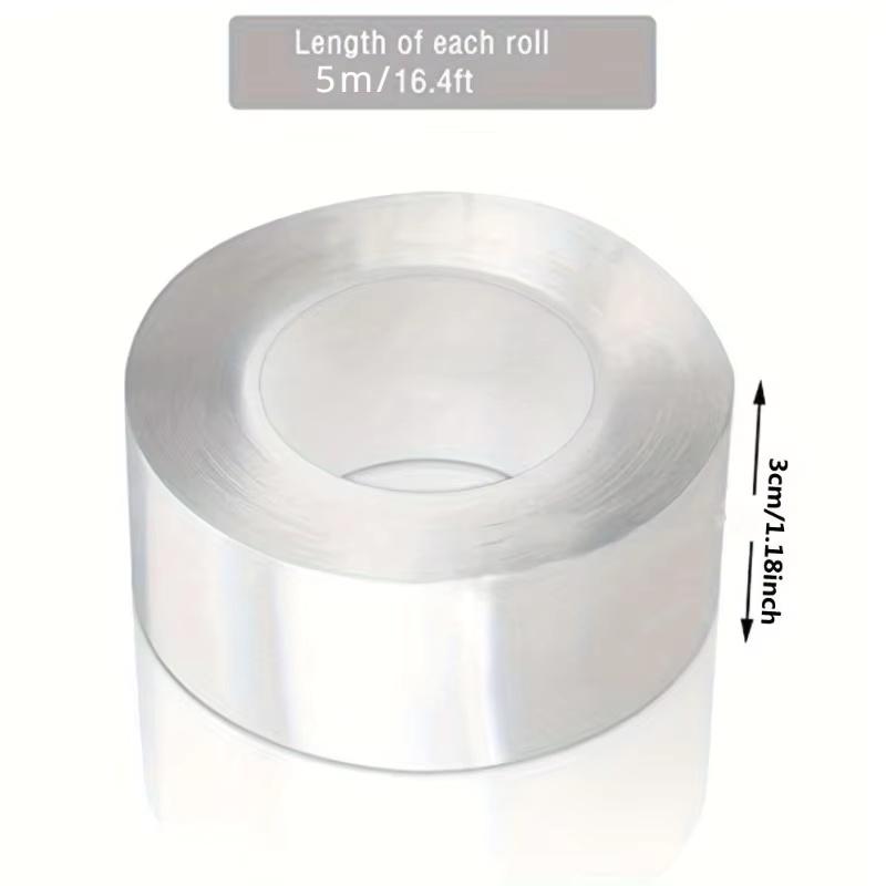 1/2/3/5Pcs 5M Kitchen Waterproof Self Adhesive Tape Acrylic Transparent Mildew-Proof Sink Tape for Bathroom Kitchen Seam Gaps