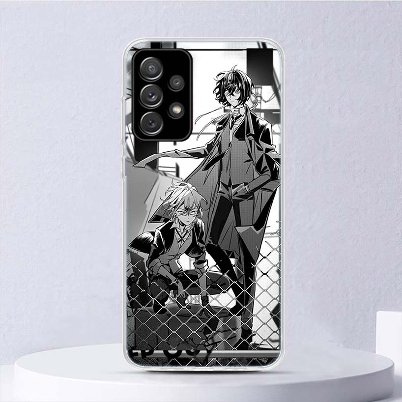 Bungo Stray Dogs Double Black Мягкий чехол для Samsung Galaxy A15 A14 A13 A12 A55 A54 A53 A52 Чехол для телефона A35 A32 A33 A25 A23 A22 A