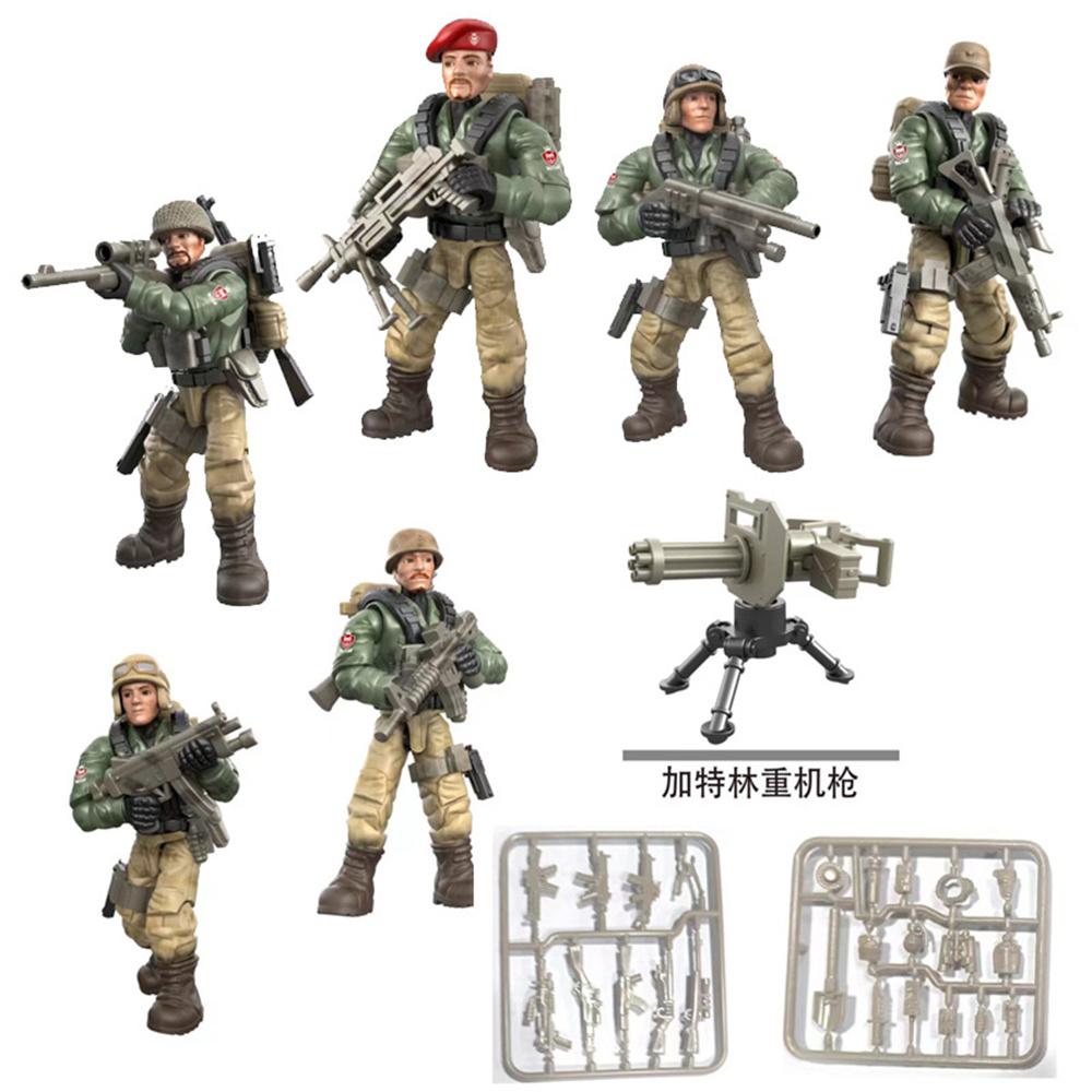 Вторая мировая война WW2 армия солдаты спецназ фигурки модель строительные блоки кирпичи детские игрушки подарок