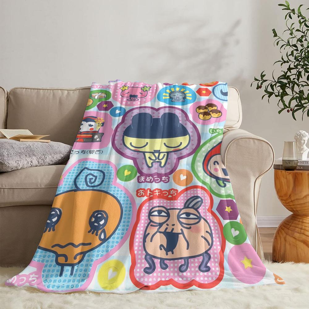 GUOYU Blanket TTamagotchis Throw Soft Flannel Throw Summer Blanket Lightweight Cozy Nap Blanket For Sofa Bed Travel