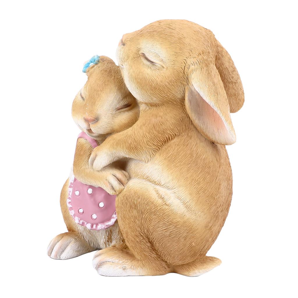 Садовая статуя кролика, неувядаемый орнамент кролика из смолы, очаровательная изысканная фигурка животного для лужайки, двора, патио