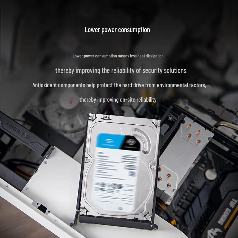 Seagate Жесткий диск SkyHawk 8 ТБ для видеонаблюдения