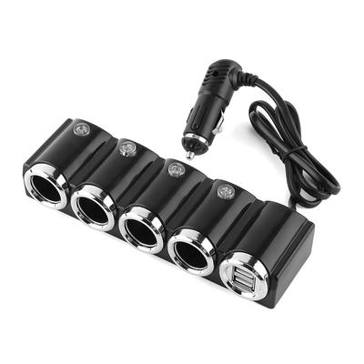 DC 12V24V USB 4-портовый автомобильный разветвитель гнезда прикуривателя Адаптер питания Зарядное устройство Популярный