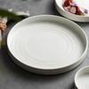 Керамическая тарелка Western Dish 10Inch Nordic White Vegetable Tables Steak Tartes Circle High-end Japanese Round Tableware Restaurant
