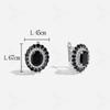 Elegantly Designed Natural Black Spinel Ring Earrings Necklace Set S925 Silver Luxury Women Anniversary & Birthday Gift