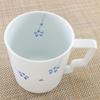 Кружка с резным цветком Arita Hasami Tanshin, разные пары цветов, узор в виде цветущей вишни, японская кружка Sankai Rhishi, посуда, посуда, печь для обжига, (синий),