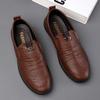 2025 Spring New Casual Men's Leather Shoes Men's Shoes Soft Sole Non-slip Wear-resistant Business Casual