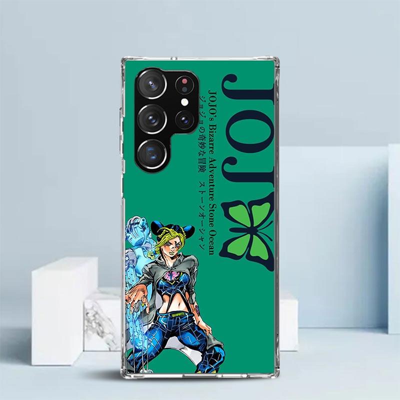 Чехол для телефона JoJo's Bizarre Adventure Джолин Куджо для Samsung Galaxy S24 S25 Edge S26 Ultra S22 S23 Plus S21 + S20 FE Мягкий ТПУ Задняя панель