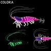 10.5CM/12G Luminous Shrimp Bait with Squid Jig Hook Realistic Bionic Artificial Lure Saltwater Freshwater Bass Walleye Trout Fishing Accessories