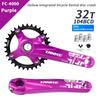 TANKE Crankset 170MM Bicycle Chainring Hollow Integrated Crankset 104 BCD Narrow Wide Bike MTB Crown  Square Hole Sprocket Crank