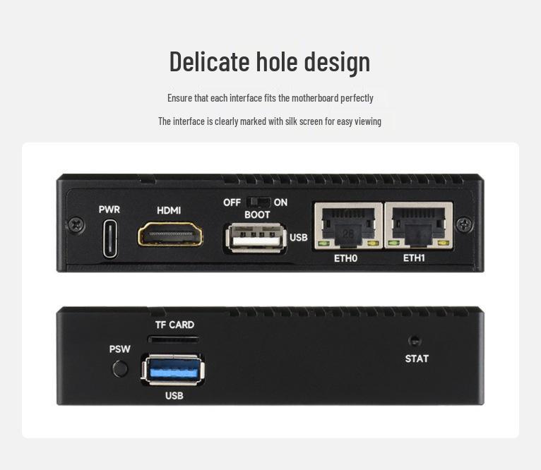 Raspberry Pi CM5 Dual Network Port Expansion Board with Gigabit/2.5G, M.2 M Key, HDMI, MIPI, and RJ45 Interfaces