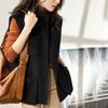 Женский жилет Зимние топы без рукавов Оверсайз Утепленный Повседневный V-образный жилет