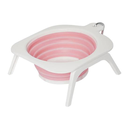 Складная миска для собак с подставкой, легко моется, миска для корма и воды для домашних животных