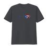 Womens T Shirt Puerto Rico Heart Puertorro Heartbeat EKG Pulse Rican Black 2X Large vintage Washed Soft Unisex graphic fashion