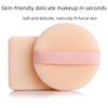 Double-sided 55mm Flocking Powder Puff with Round Ribbon, Hand Hook, Delicate Honey Design for Loose Makeup Powder - High Density Flocking.