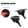 2 шт., распылительная насадка для омывателей автомобильных фар для Peugeot 307 6438F5 6438F4