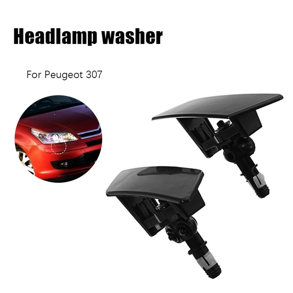 2 шт., распылительная насадка для омывателей автомобильных фар для Peugeot 307 6438F5 6438F4