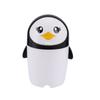 Desktop Mini Penguin Garbage Bin with Lid Pen Holder Flip Lid Organize Supplies Accessory for Home Bedroom Dormitory