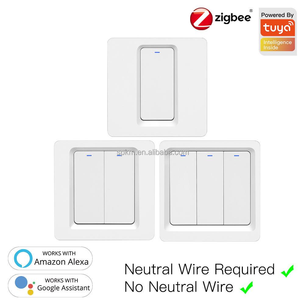 DS-102 2 Gang EU/UK WiFi & Connect Zero Fire Button Timer Wall Switches Time Control Tuya Smart Home Products