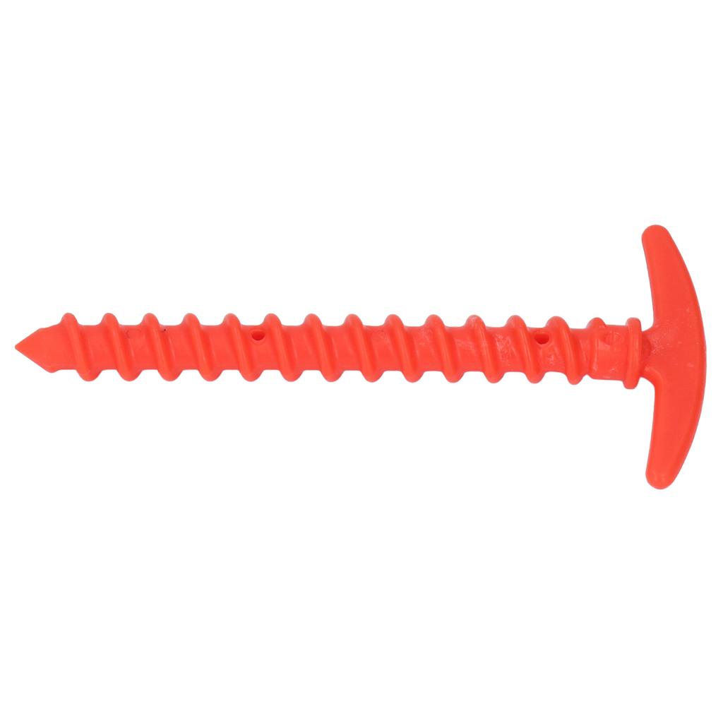 10 шт. Пластиковые колышки для палатки 5,7 дюйма Т-образной формы спиральные грунтовые колья анкеры колышки для брезентов навесов кемпинга пеших походов