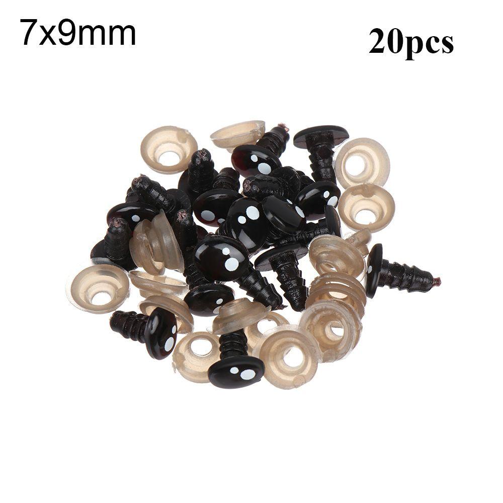 Кукла Животное Дети DIY Игрушки Овальные Безопасные Глаза Кукольные Поделки Плюшевые Аксессуары Для Белого Медведя